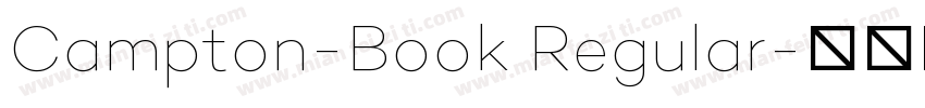 Campton-Book Regular字体转换
